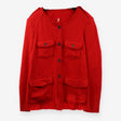 Joff red wool-blend jacket