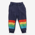 Joggers navy rainbow stripe