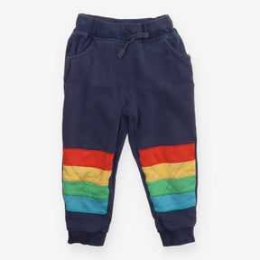 Joggers navy rainbow stripe