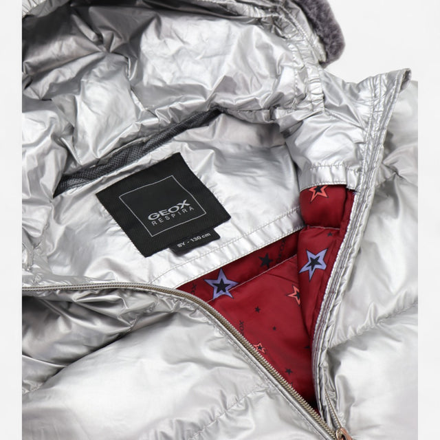 Coat Puffer Silver Respira