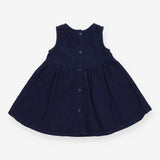Navy Cord Pinafore