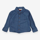 Blue Shirt with Boat on Pocket
