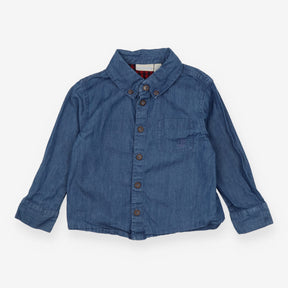 Blue Shirt with Boat on Pocket