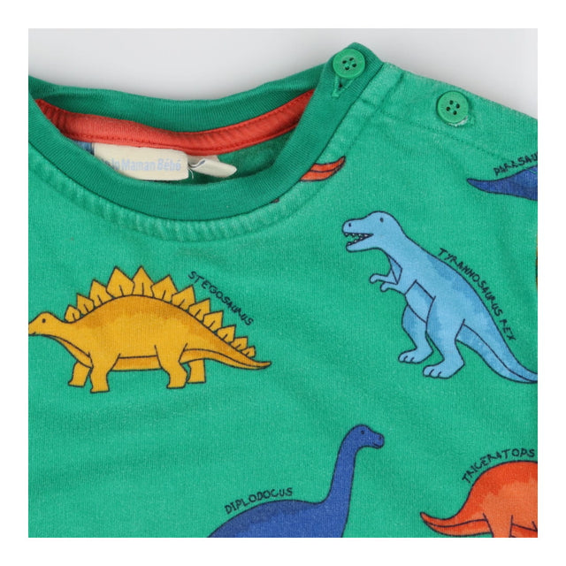 Sweatshirt bright green dinos