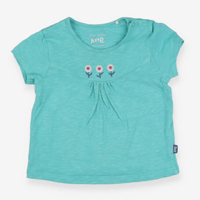 Tee green SS 3 flowers