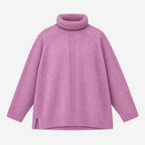 Dusky Lilac Purple Soft Knit Roll Neck Long Sleeve