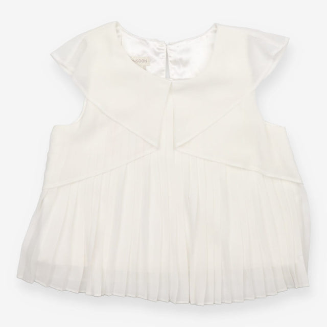 Sleeveless Top Chiffon White