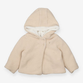 Cardigan Knit Fleece Lined Oatmeal