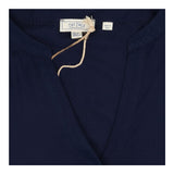 Maxi Dress Dark Navy Long Sleeve Drawstring Waist