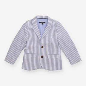 Blue and white stripe blazer