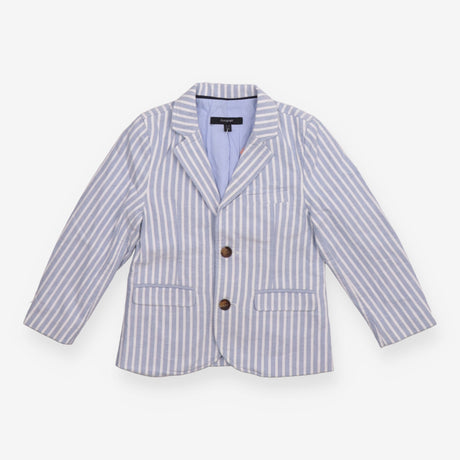Blue and white stripe blazer