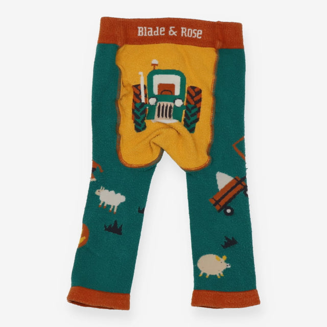 Leggings Green Tractor Farm Animals