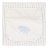 Romper grey stripe elephant pocket