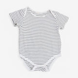 Bodysuit Short Sleeve Black Stripe