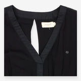Dress black keyhole back
