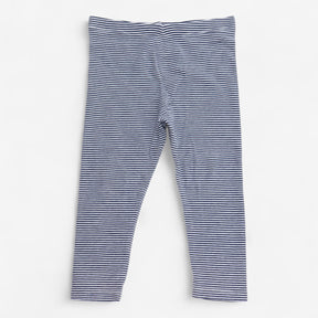 leggings jersey navy and white striped