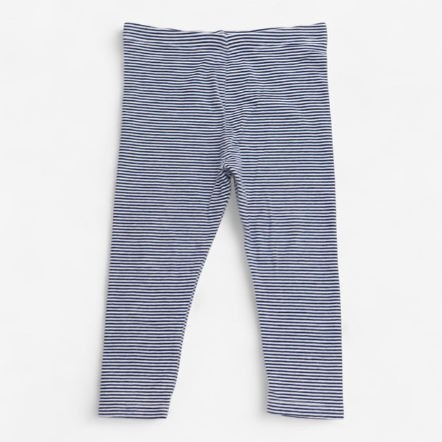 leggings jersey navy and white striped