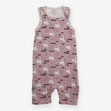 Romper dusky lilac birds