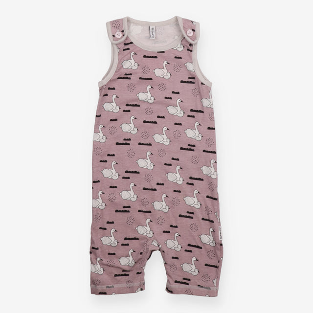 Romper dusky lilac birds