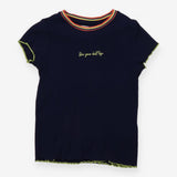 Navy t-shirt rainbow collar