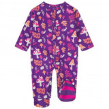 Sleepsuit Footed Woodland Purple