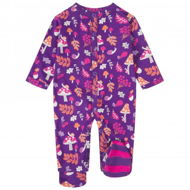 Sleepsuit Footed Woodland Purple