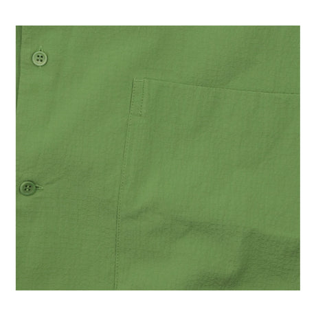 Sage Green Seersucker Short Sleeve Relaxed Shirt