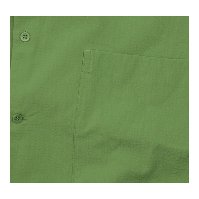 Sage Green Seersucker Short Sleeve Relaxed Shirt