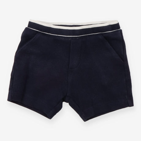 Shorts Jersey Navy White Waistband