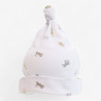 Baby hat white safari animals