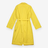 Mac Coat Cotton Belted Polka Dot Lining Yellow