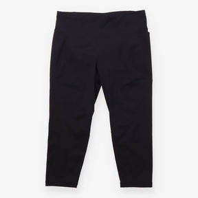 Black High Waisted Cropped Activewear Leggings