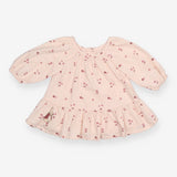 Dress pink cord flowers LS Peter Rabbit