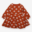 Dress Long Sleeved Cord Brown Hedgehogs