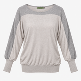 Grey Fine Knit Batwing Longline Jumper