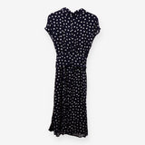 JoJo Maman Bébé Navy Polka Dot Collared Shirt Dres