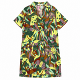 Dress Multicolour Abstract Print and Animals