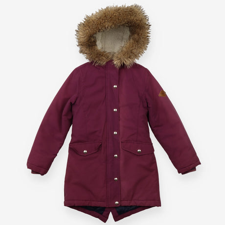 Coat purple parka