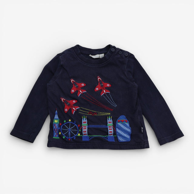 Navy Red Arrows London Top