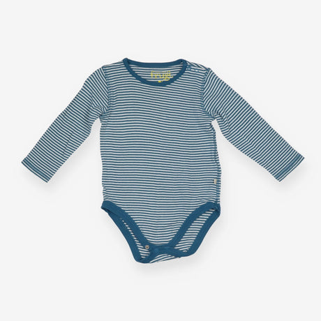 Blue Stripe Pointelle Bodysuit