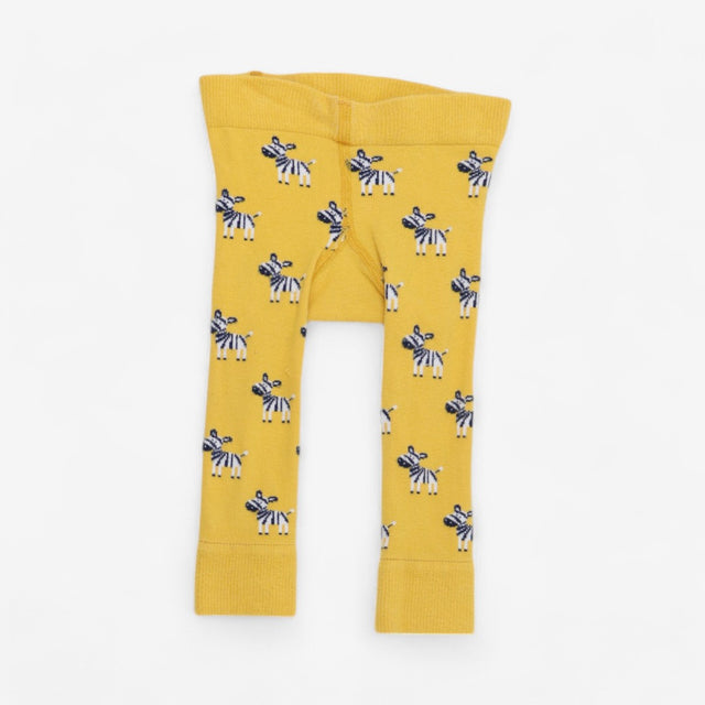 Yellow zebra leggings