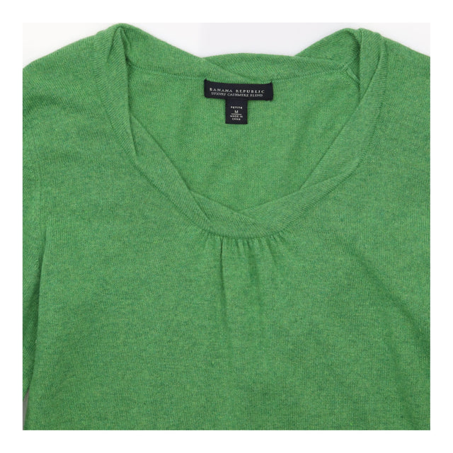 Jumper Scoop Neck Cashmere Blend Green