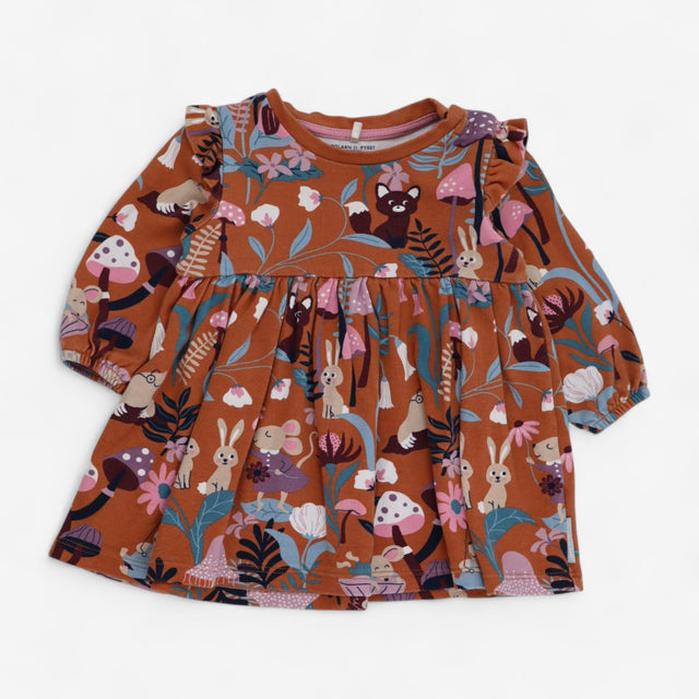 Dress Jersey Baby Tan Woodland Friends