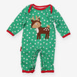 Romper Green Spotty Reindeer Applique