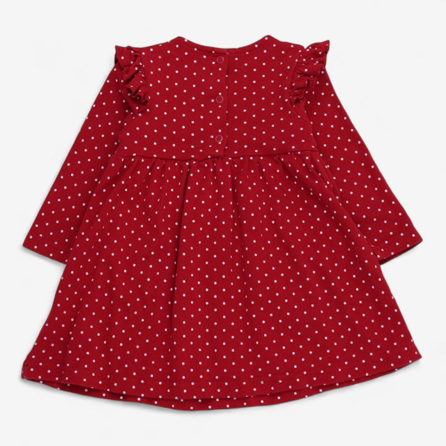 Dress Long Sleeve Spotter with Reindeer Pockets