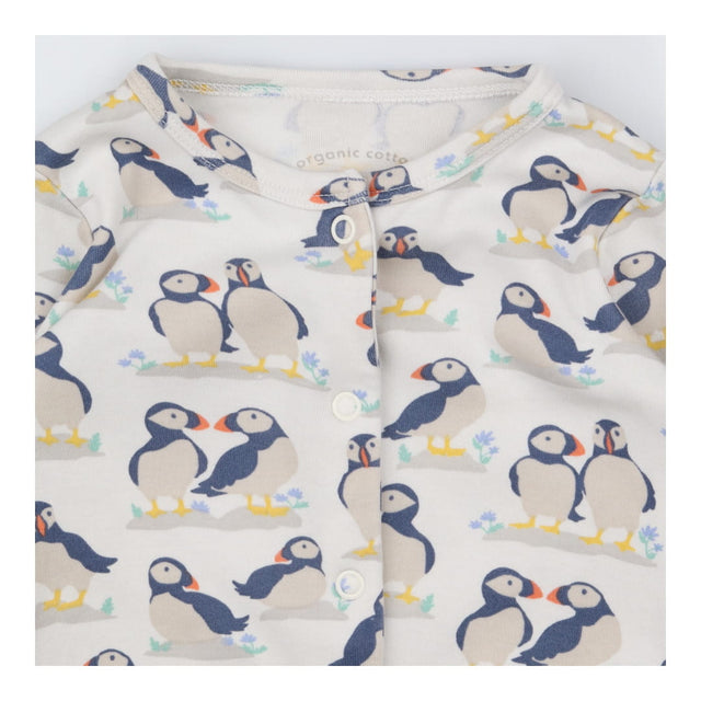 White puffin sleepsuit