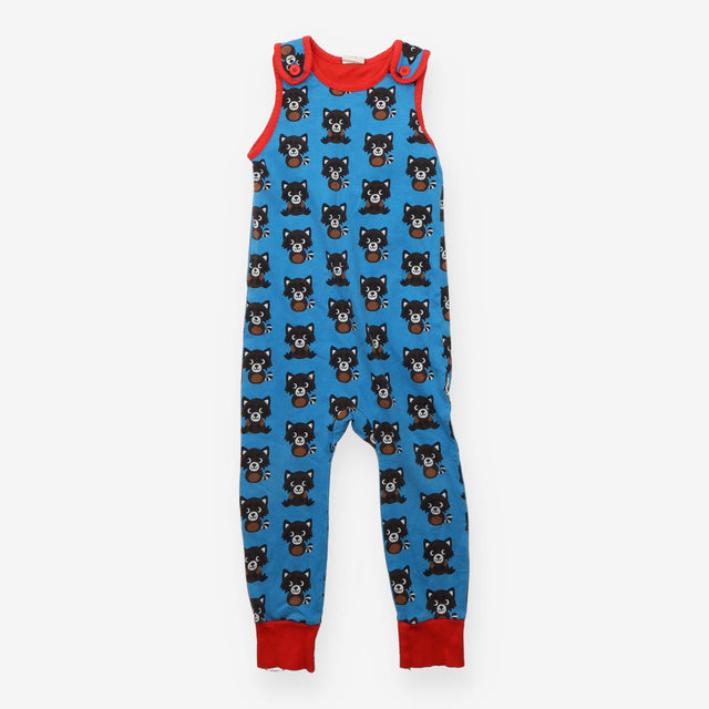 Romper blue raccoons