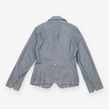 Paul Smith Pink Made in Italy Denim Blazer Jacket 