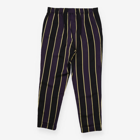 Black Purple Gold Stripe Trousers smart