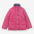 Coat Quilted Pink with Blue Floral Lining